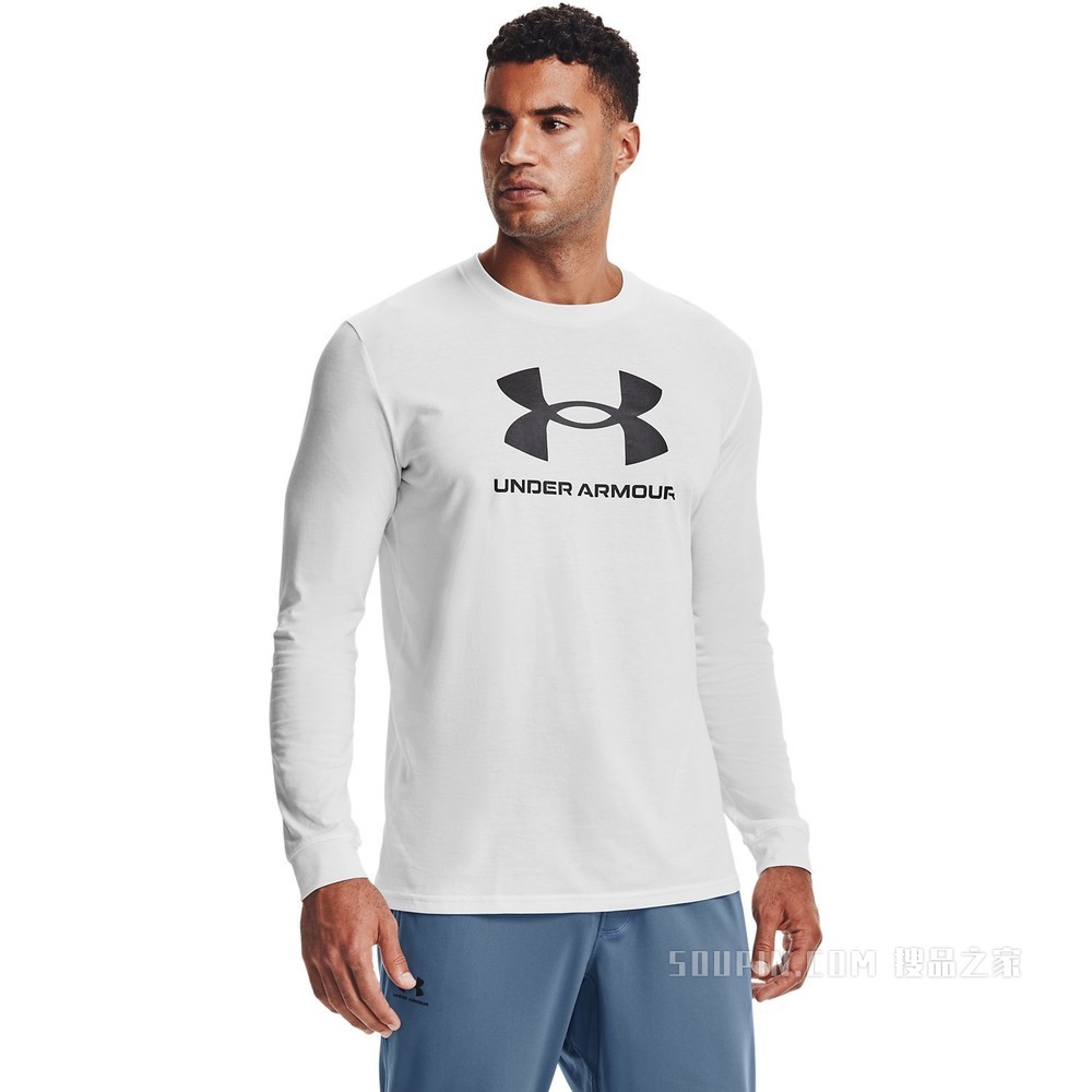 男士UA Sportstyle Logo长袖上衣