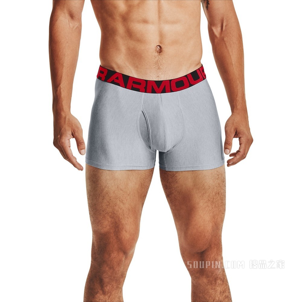 男士UA Tech Boxerjock 3英寸内裤—2条装
