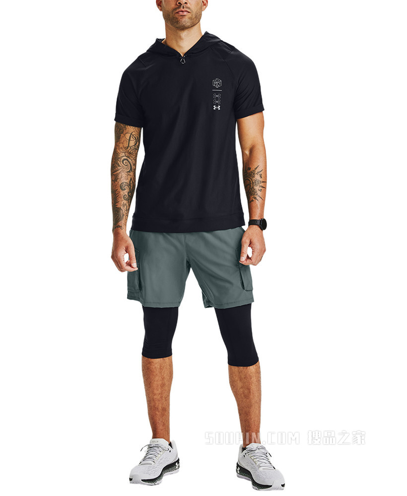 男士UA Run Anywhere短袖连帽上衣