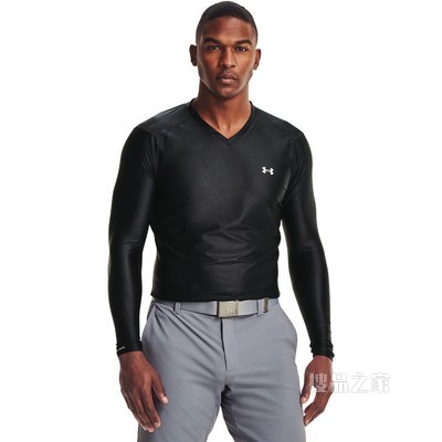 男士UA Iso-Chill V领长袖上衣