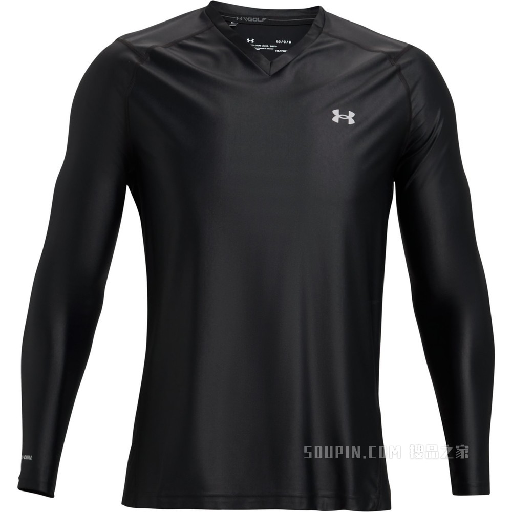 男士UA Iso-Chill V领长袖上衣