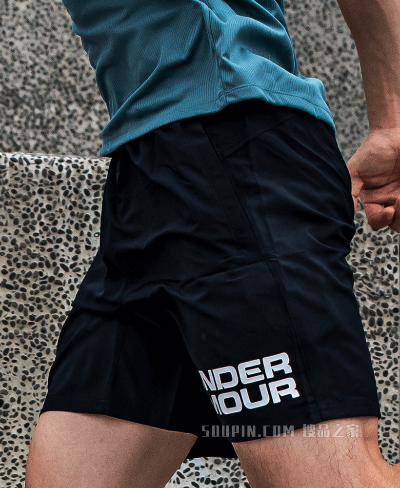 男士UA Speed Stride Graphic 7英寸短裤