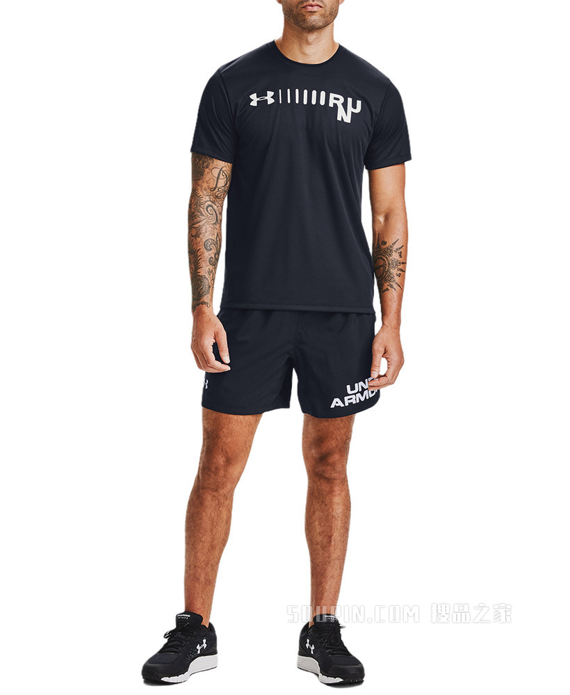 男士UA Speed Stride Graphic 7英寸短裤