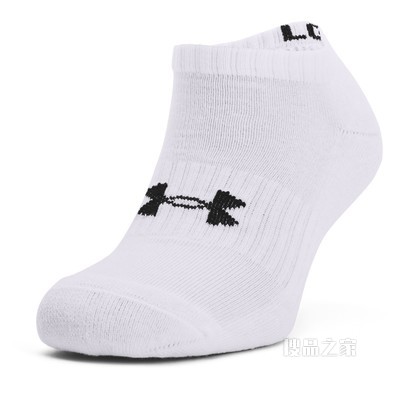 男女同款UA Core No Show袜—3双装