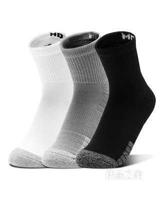 男女同款HeatGear® Quarter袜—3双装