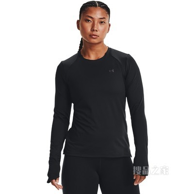 女士UA ColdGear® Cozy Crew圆领长袖上衣