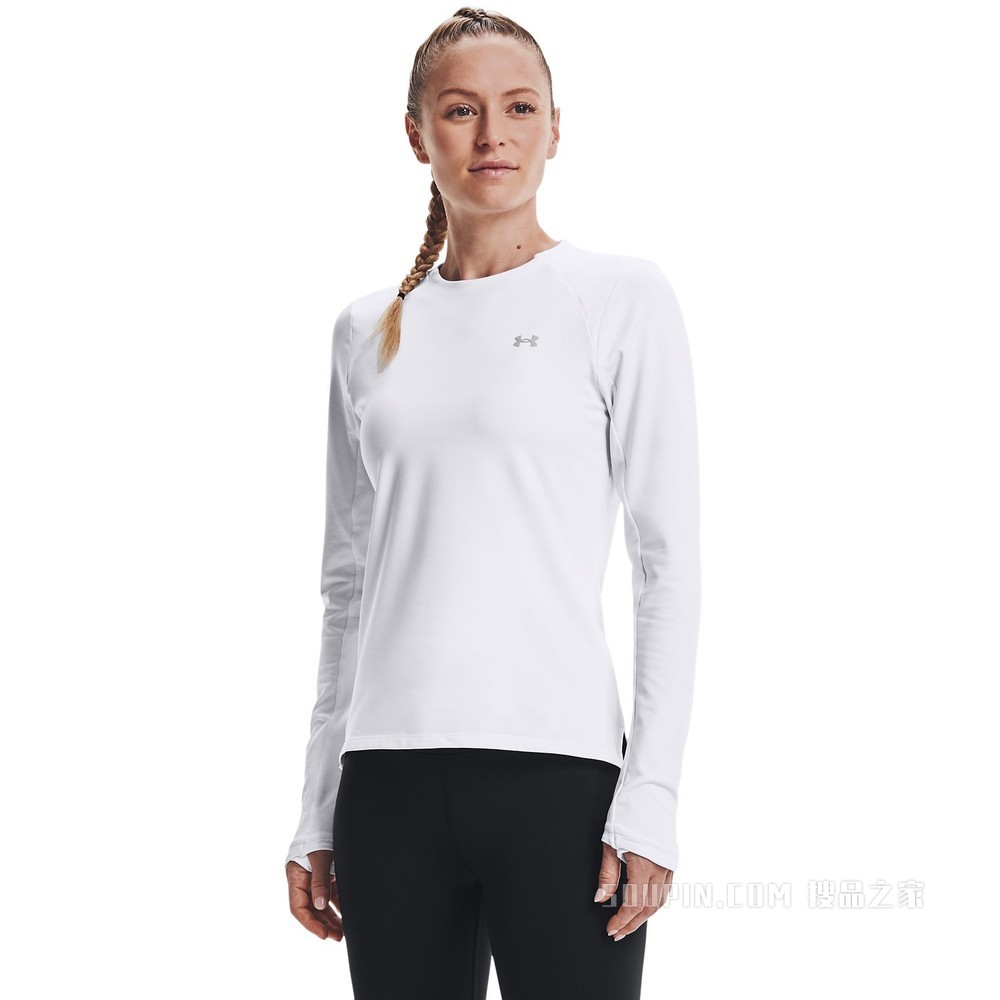 女士UA ColdGear® Cozy Crew圆领长袖上衣