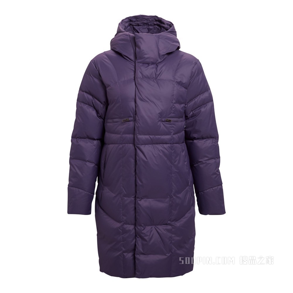 女士UA Armour长款羽绒外套