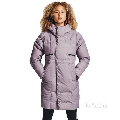 女士UA Armour长款羽绒外套