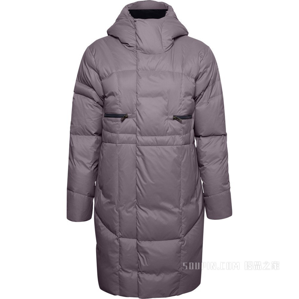 女士UA Armour长款羽绒外套