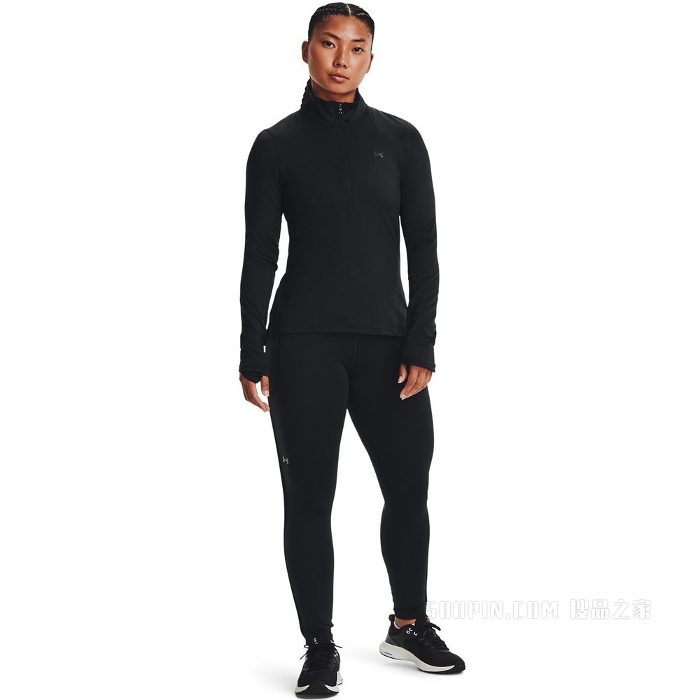 女士UA ColdGear® Cozy 1/2拉链长袖上衣