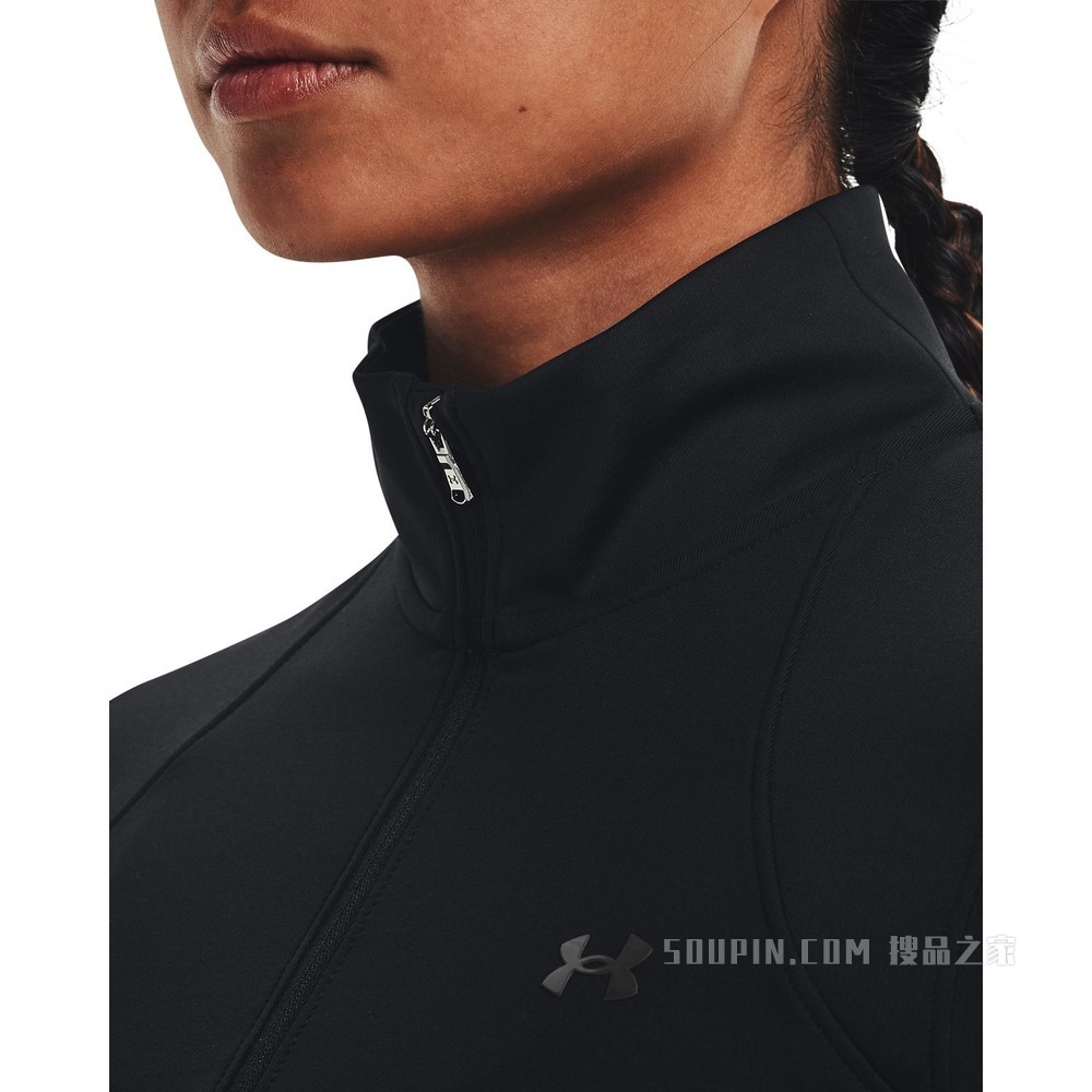 女士UA ColdGear® Cozy 1/2拉链长袖上衣