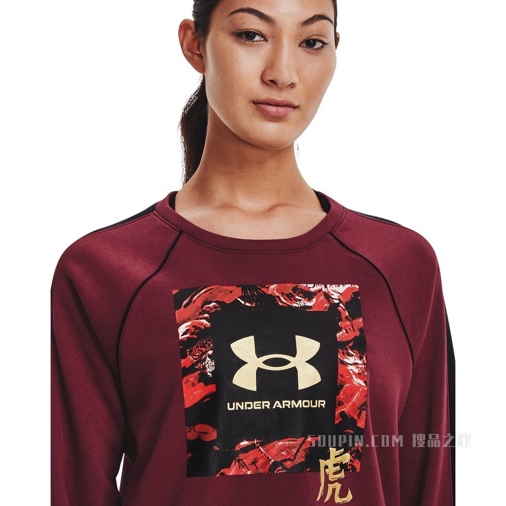 女士UA CNY Crew新春系列圆领运动衣