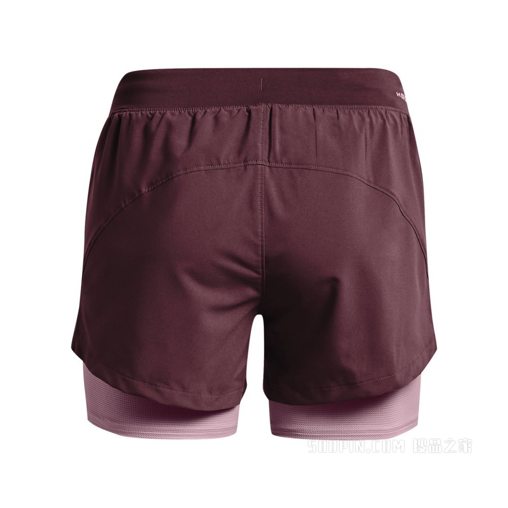 女士UA Iso-Chill 2合1跑步短裤