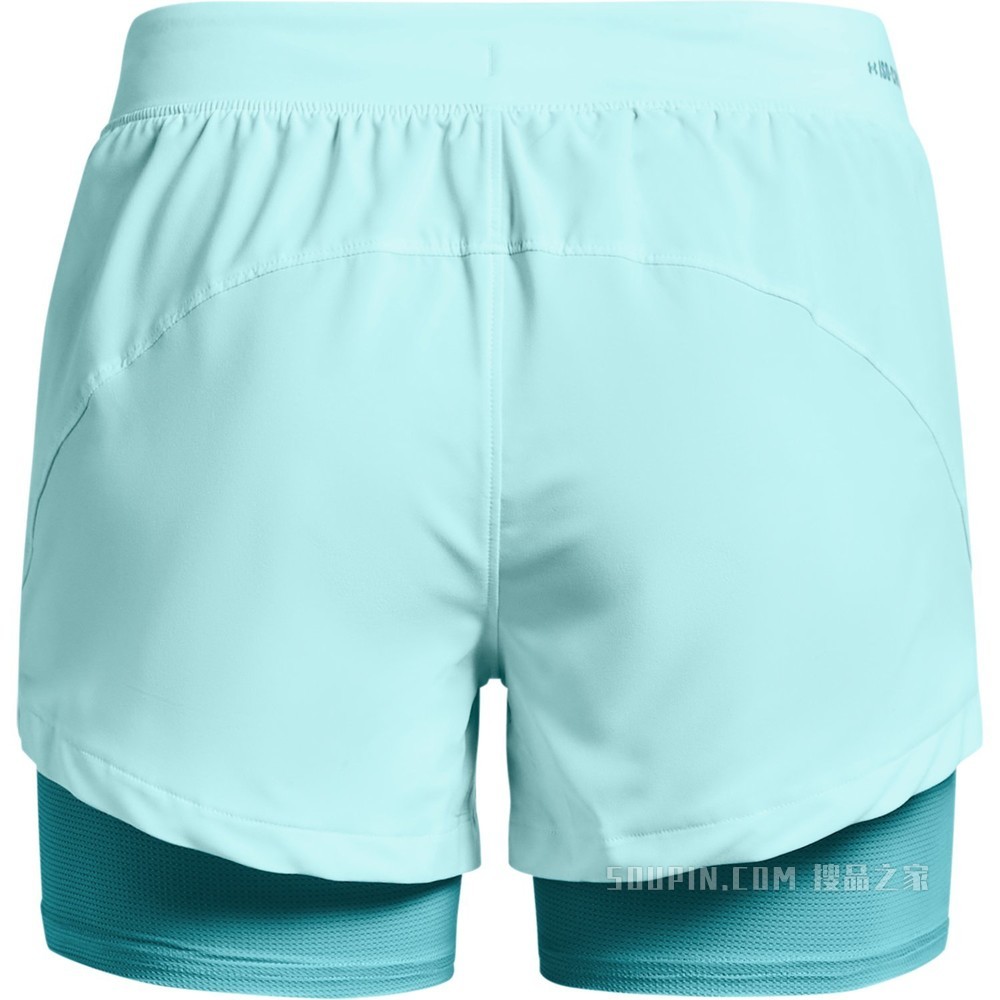 女士UA Iso-Chill二合一跑步短裤