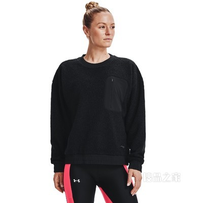 女士UA Boucle Crew圆领运动衣