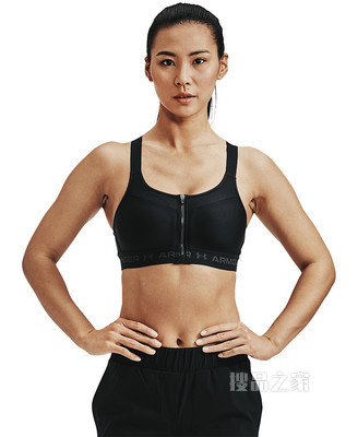 女士Armour Crossback拉链运动内衣—高强度