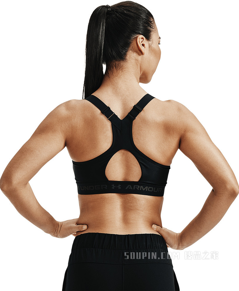 女士Armour Crossback拉链运动内衣—高强度