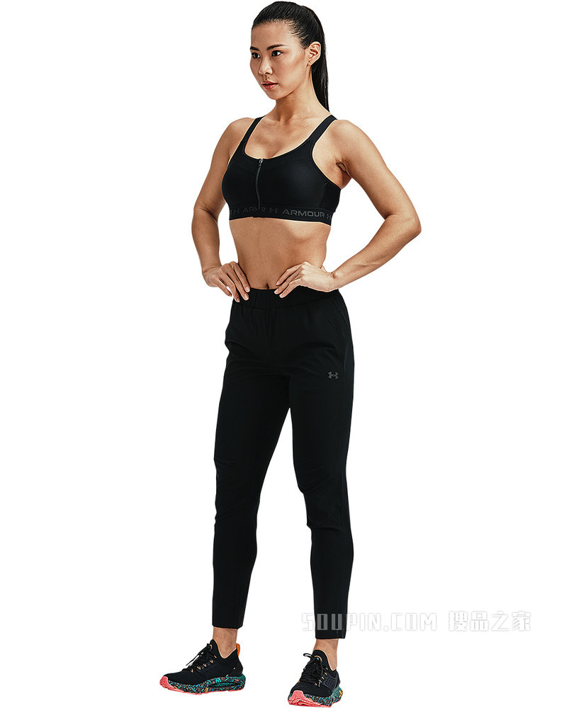 女士Armour Crossback拉链运动内衣—高强度