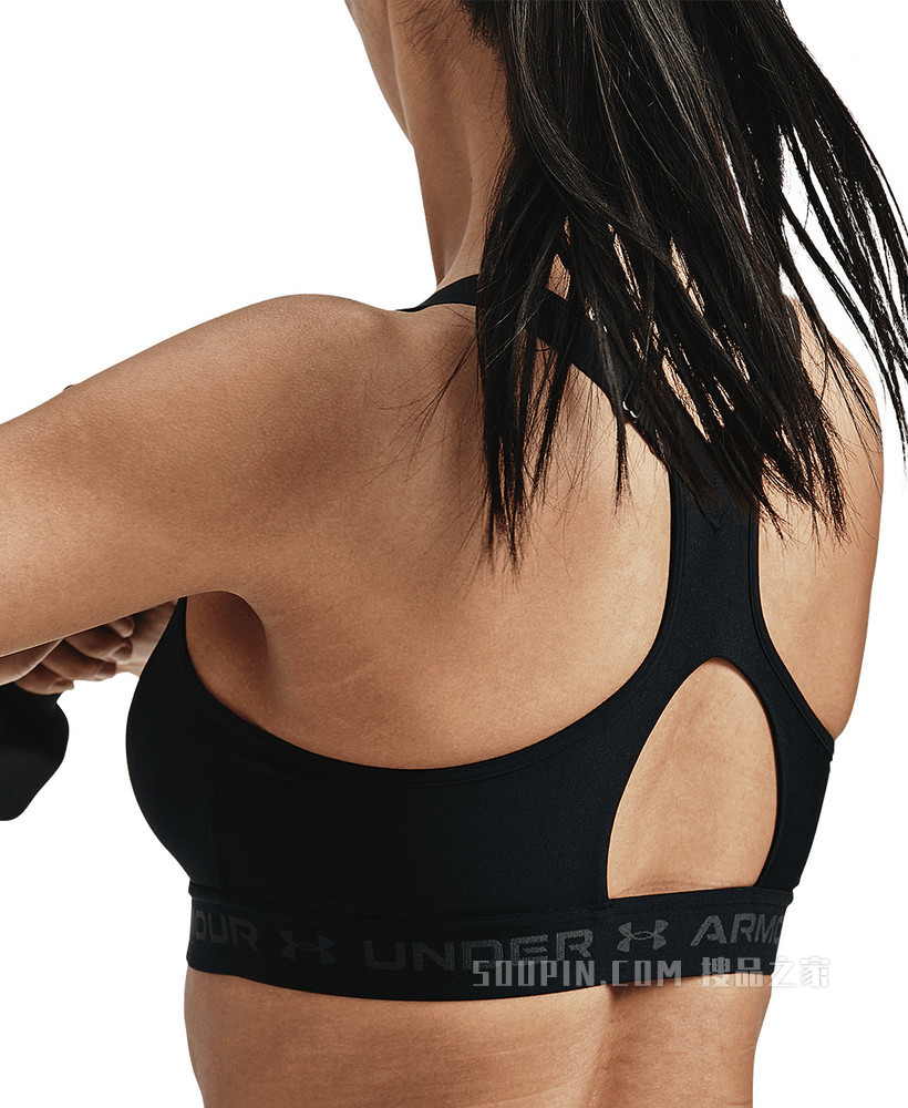 女士Armour Crossback拉链运动内衣—高强度