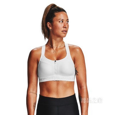 女士Armour Crossback拉链运动内衣—高强度