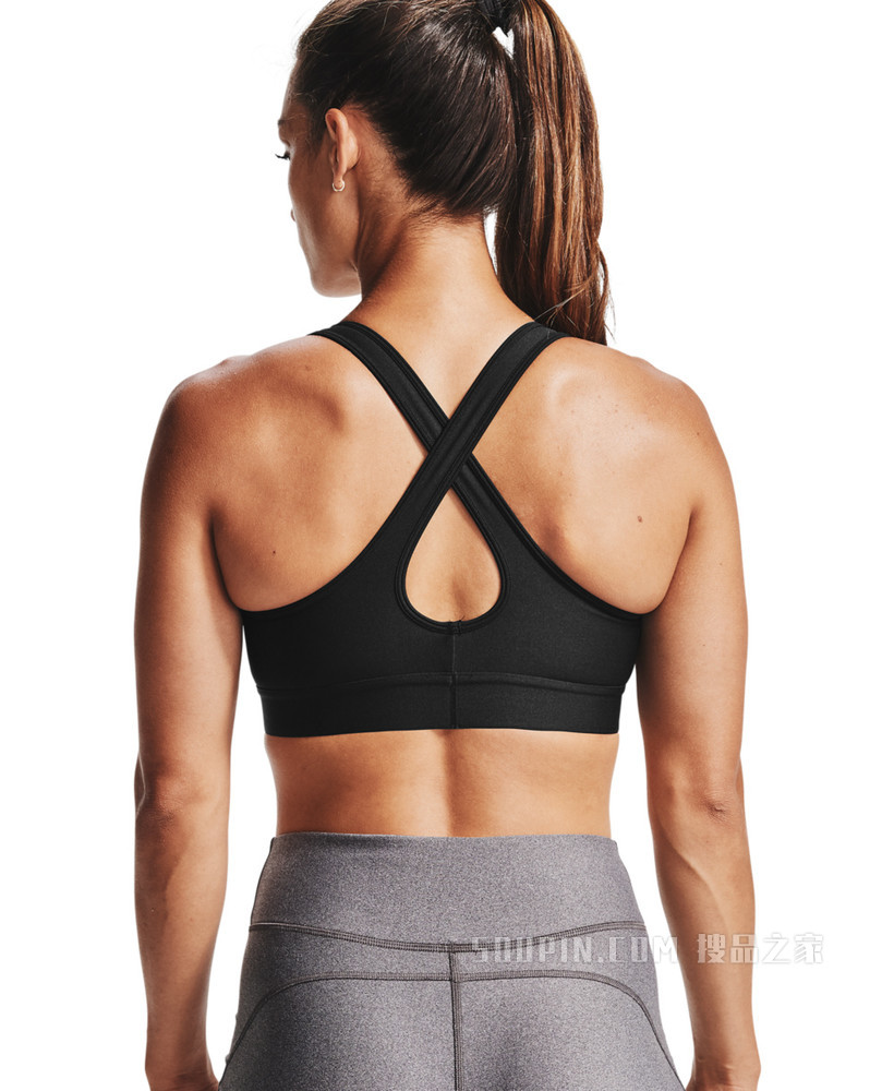 女士UA Armour Crossback含胸垫运动内衣—中强度