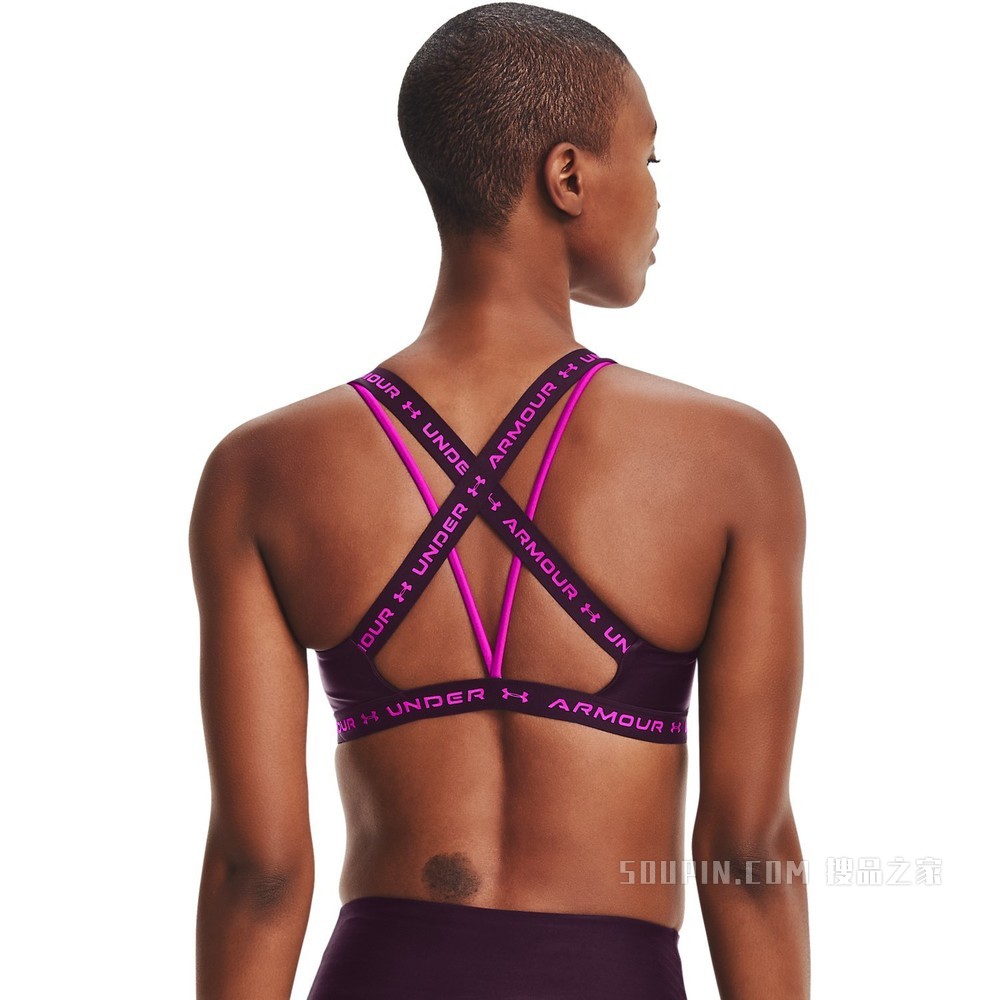 女士UA Crossback Shine运动内衣—低强度