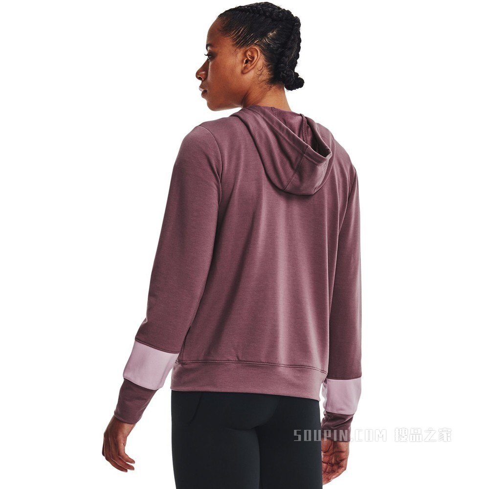 女士UA Rival Terry 全拉链连帽上衣