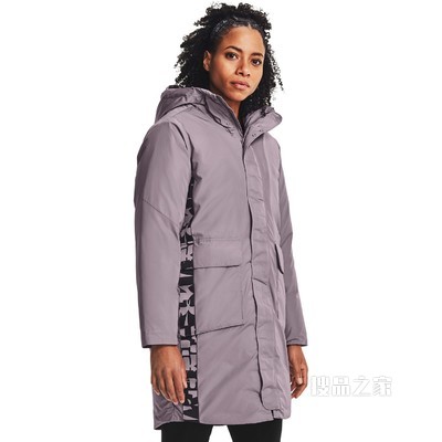 女士UA RECOVER长款羽绒外套