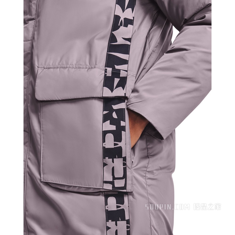 女士UA RECOVER长款羽绒外套