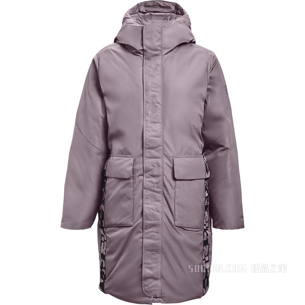 女士UA RECOVER长款羽绒外套