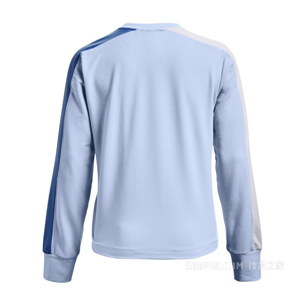 女士UA Rival Terry Colorblock圆领运动衣