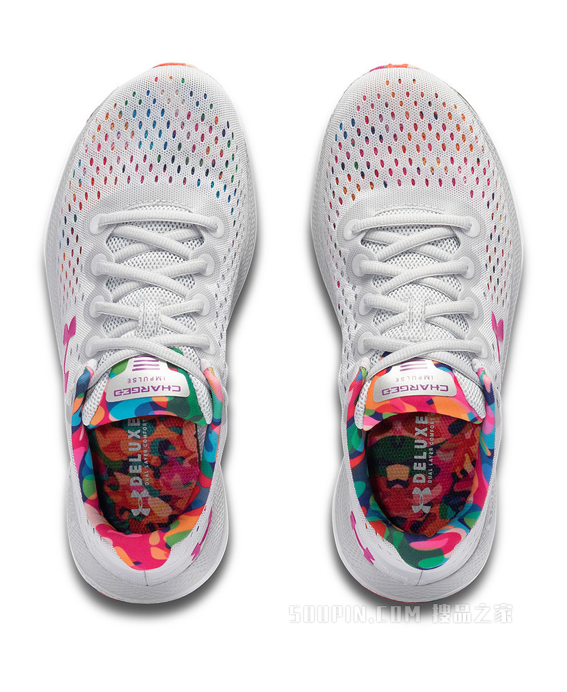 女士UA Charged Impulse Floral跑鞋