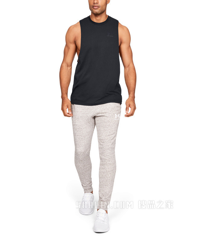 男士UA Sportstyle Left Chest Cut-Off T恤