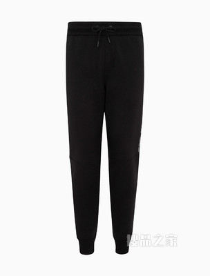 Calvin Klein 男士抽绳束脚印花LOGO针织休闲裤J320339