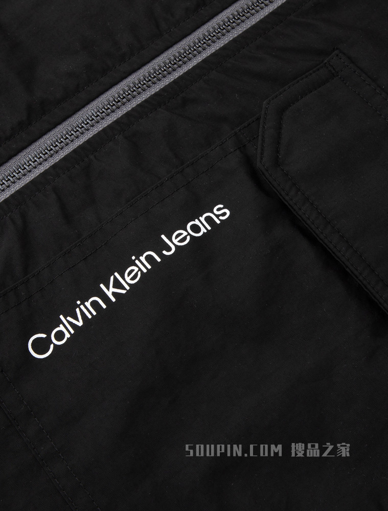 Calvin Klein 男士双面穿立体拼色印花夹克外套J319780