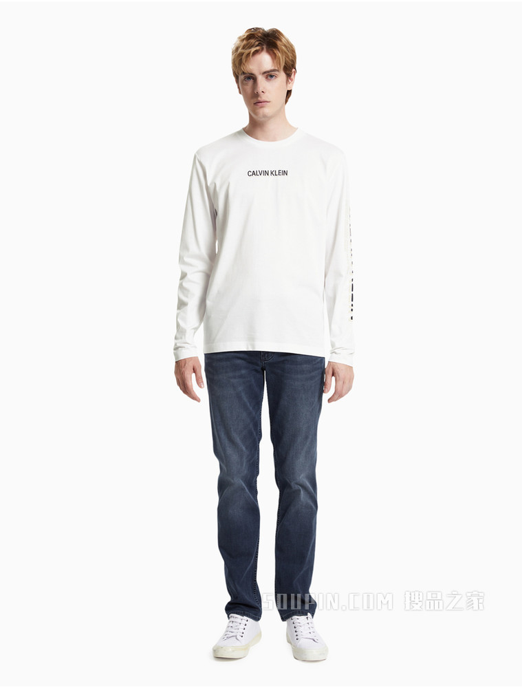 Calvin Klein 男士复古低腰款深蓝色微弹牛仔裤J317940