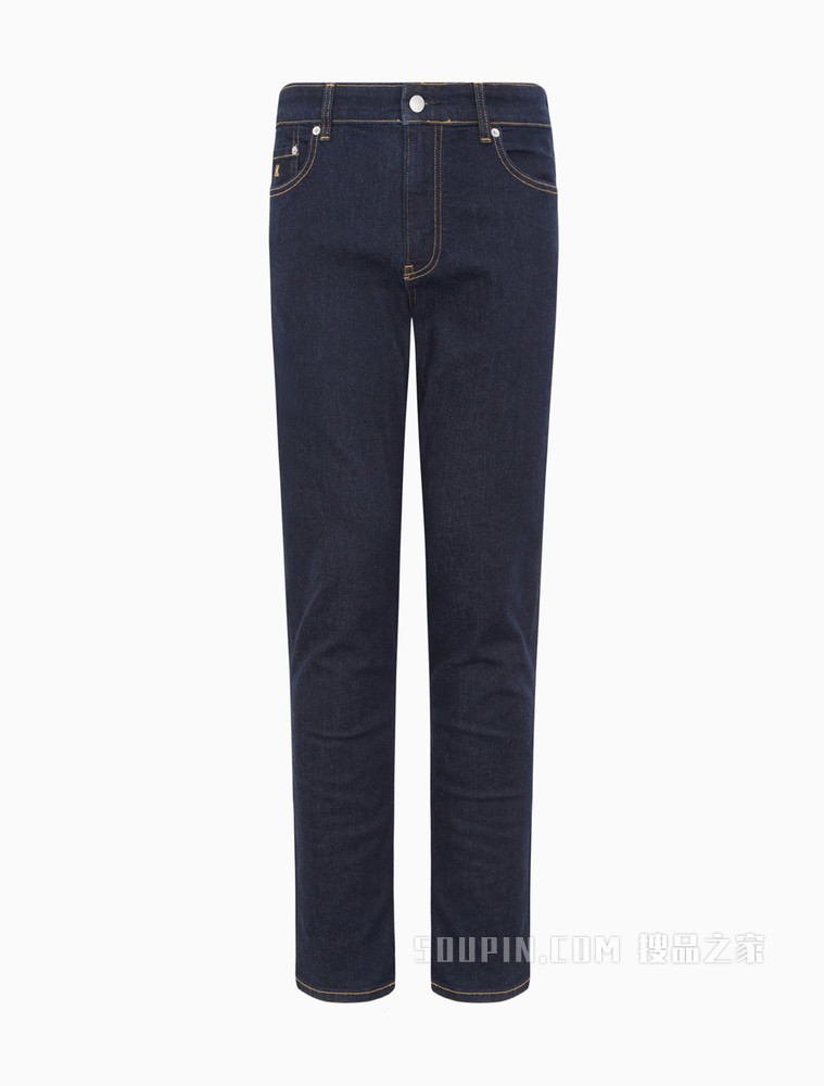 Calvin Klein 男士复古低腰款深蓝色微弹牛仔裤J317940