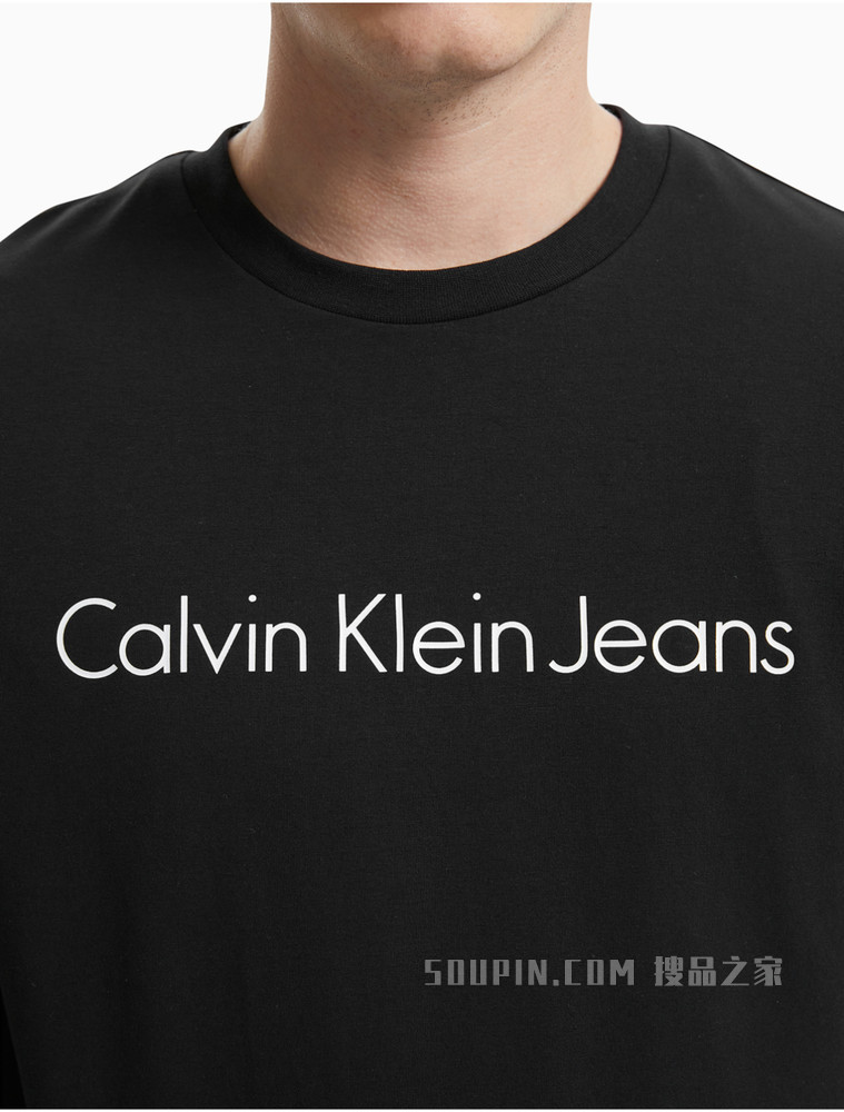 Calvin Klein男士长袖潮流LOGO印花圆领T恤J319918