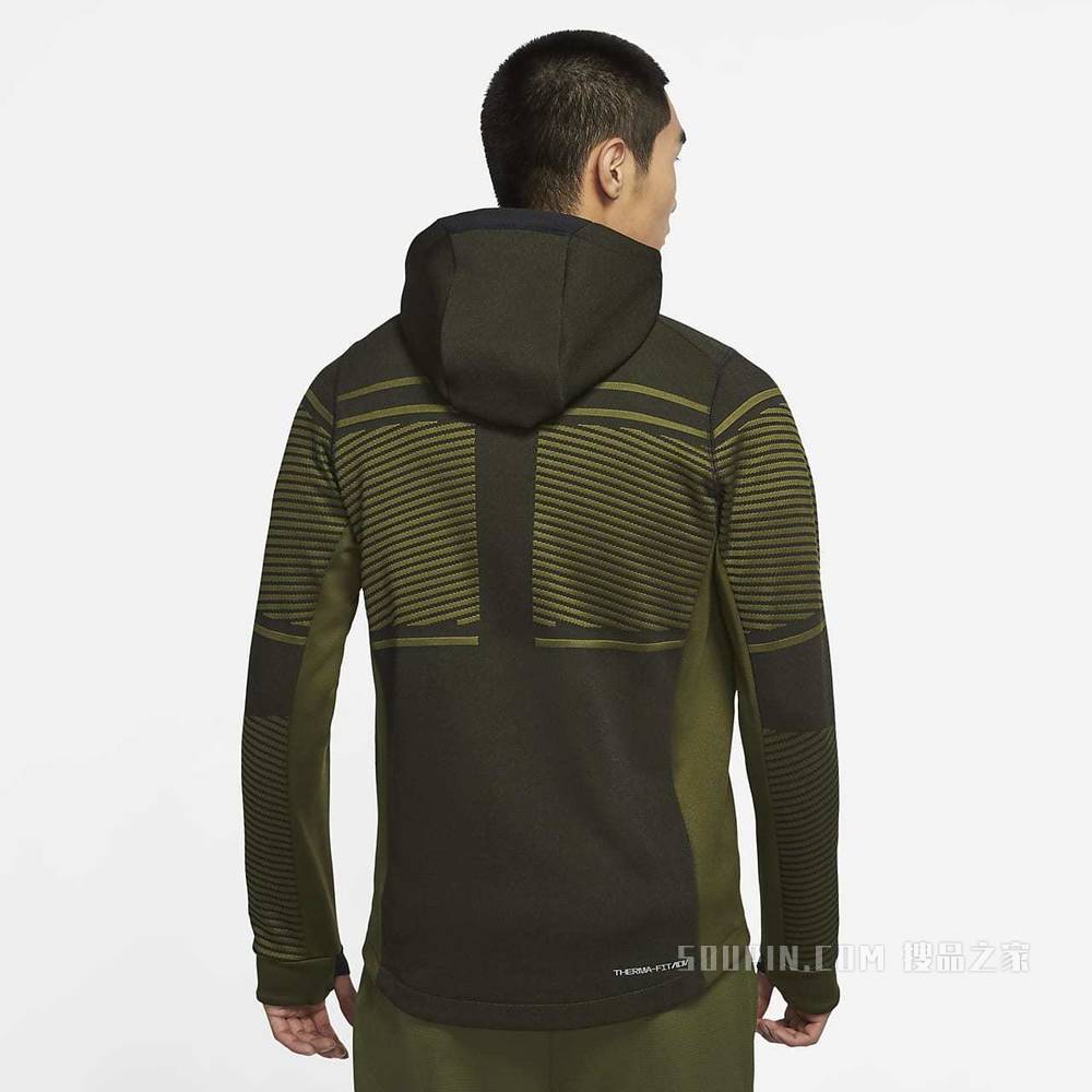 Nike Therma-FIT ADV 男子全长拉链开襟训练连帽衫