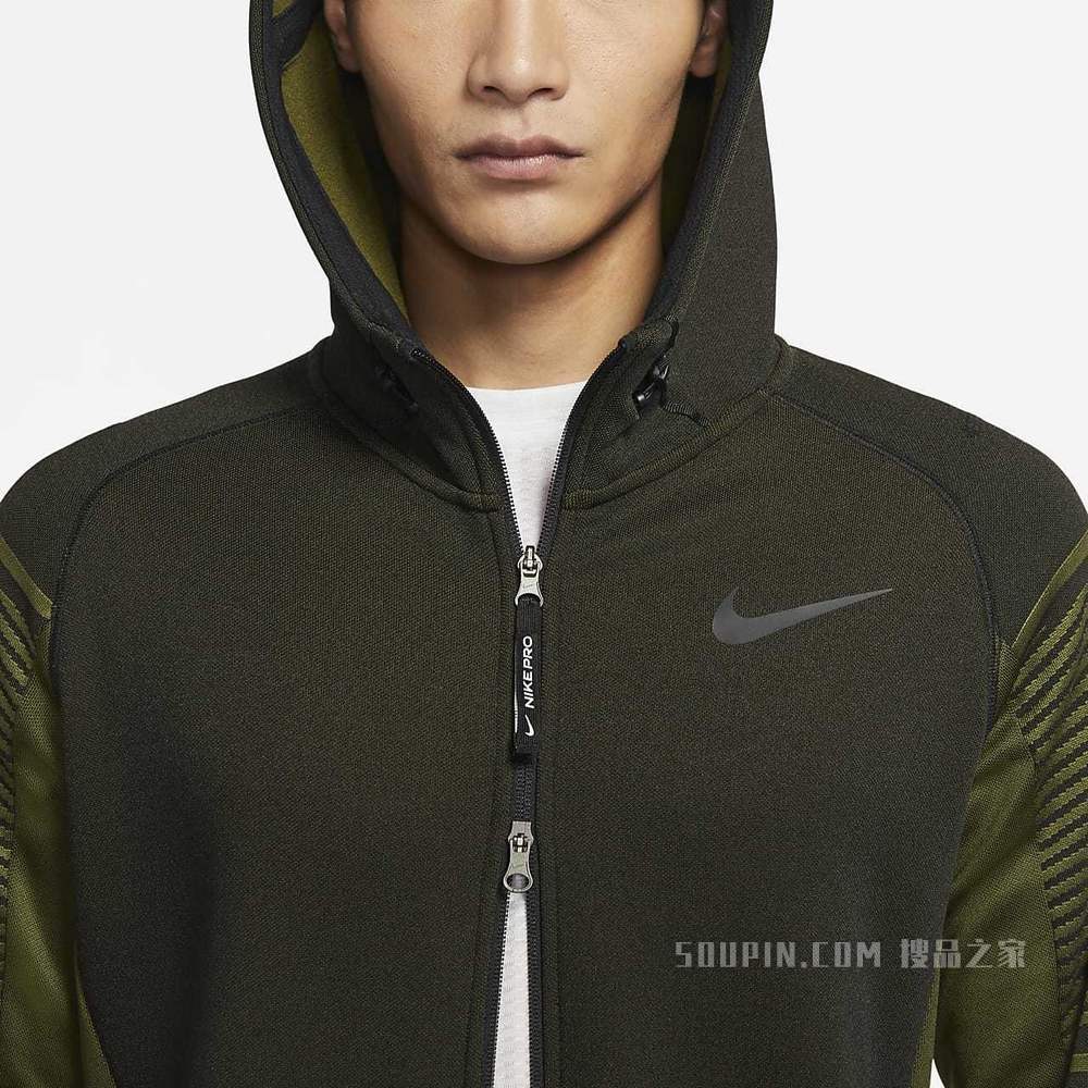 Nike Therma-FIT ADV 男子全长拉链开襟训练连帽衫