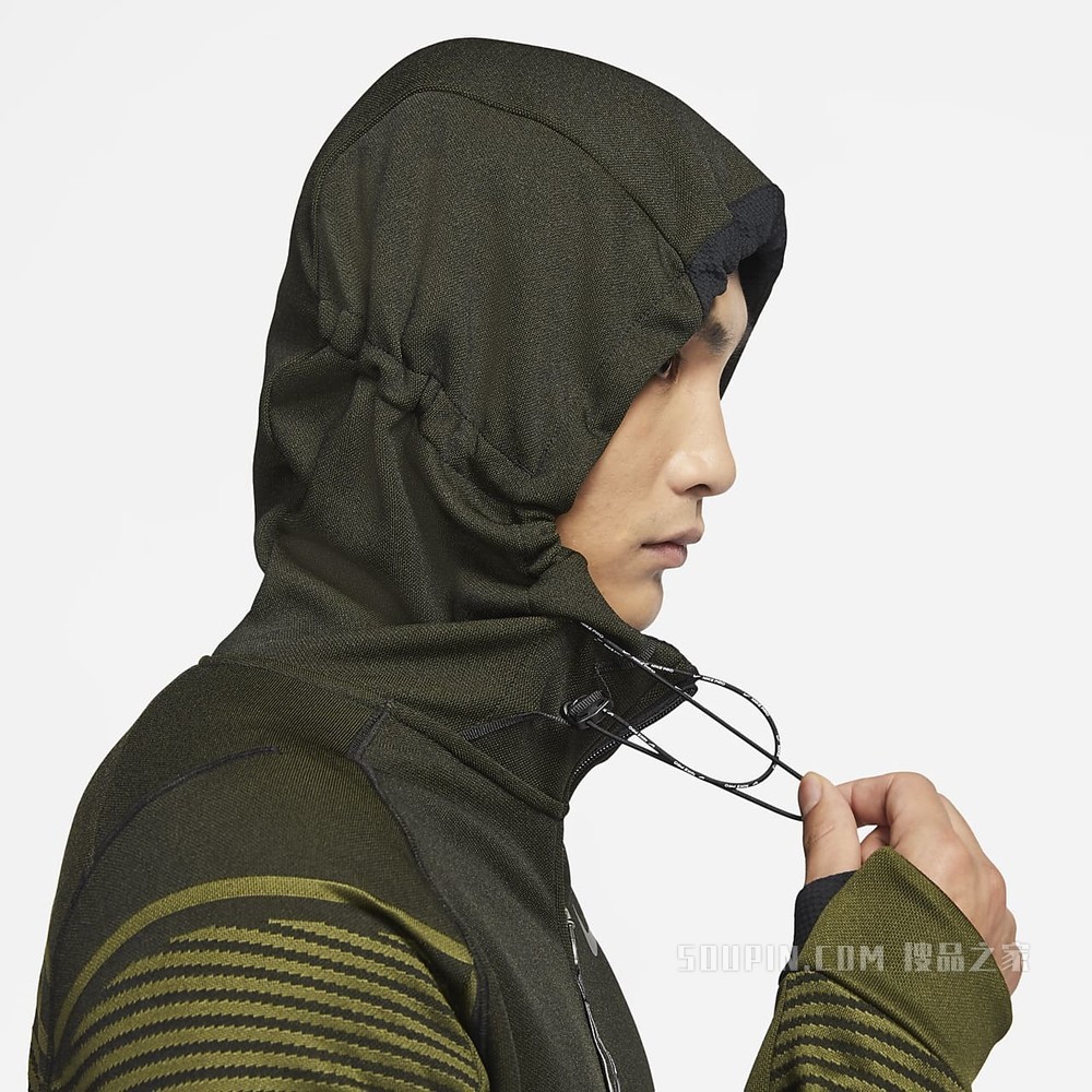 Nike Therma-FIT ADV 男子全长拉链开襟训练连帽衫