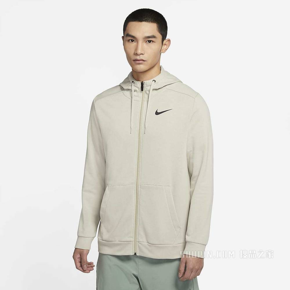 Nike Dri-FIT 男子全长拉链开襟训练连帽衫
