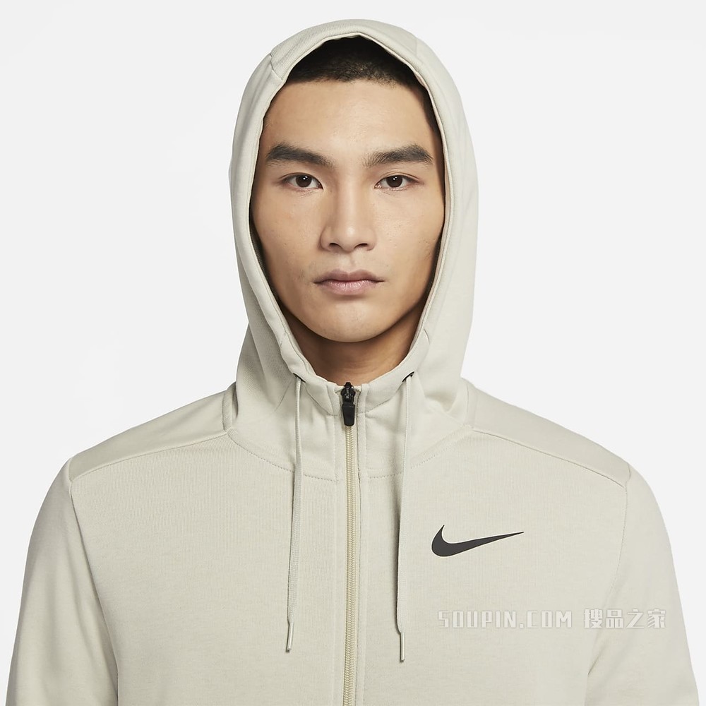 Nike Dri-FIT 男子全长拉链开襟训练连帽衫