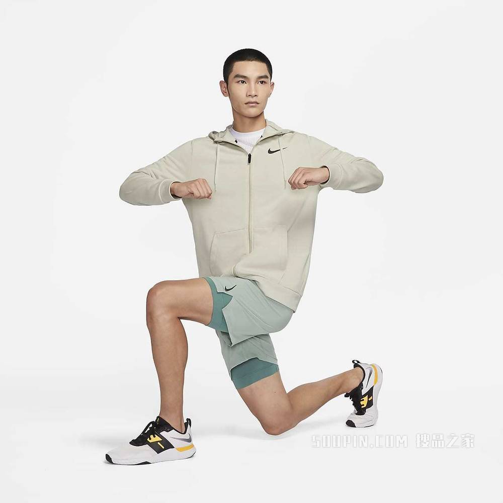 Nike Dri-FIT 男子全长拉链开襟训练连帽衫