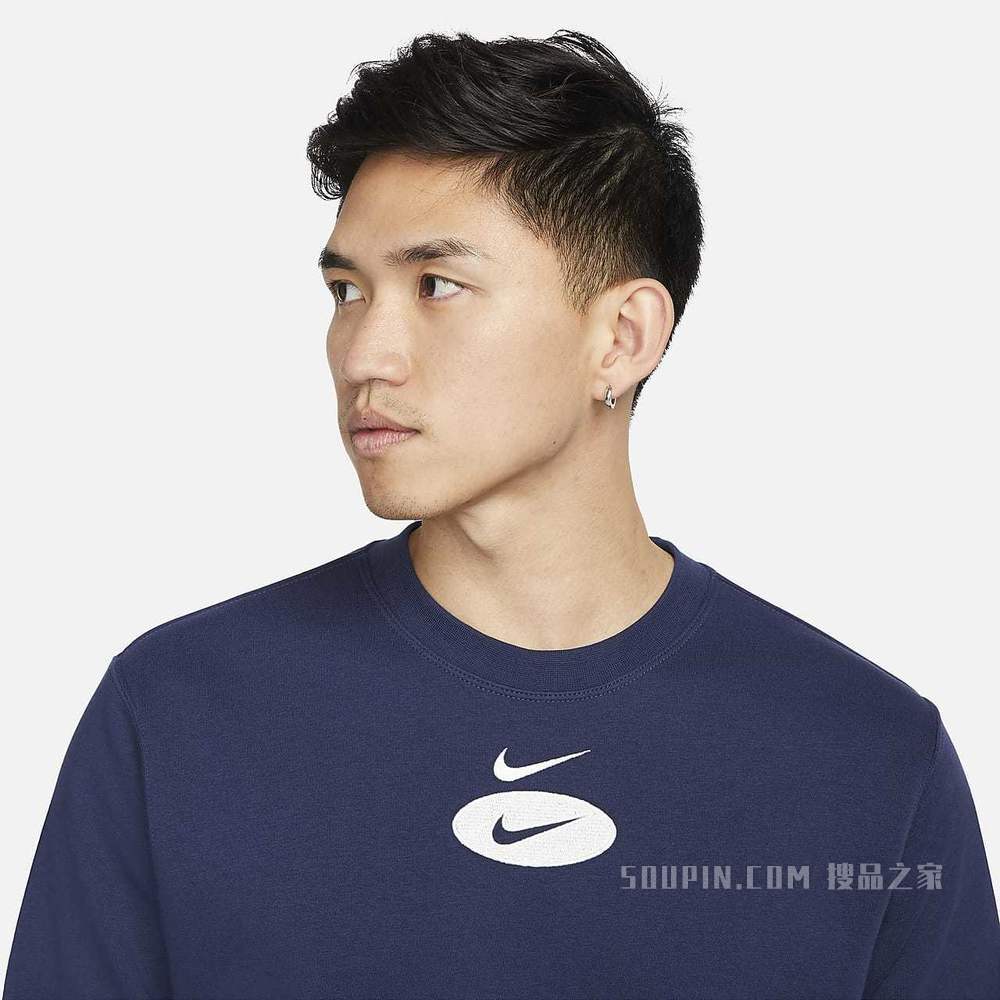 Nike Sportswear Swoosh League 男子起绒圆领上衣