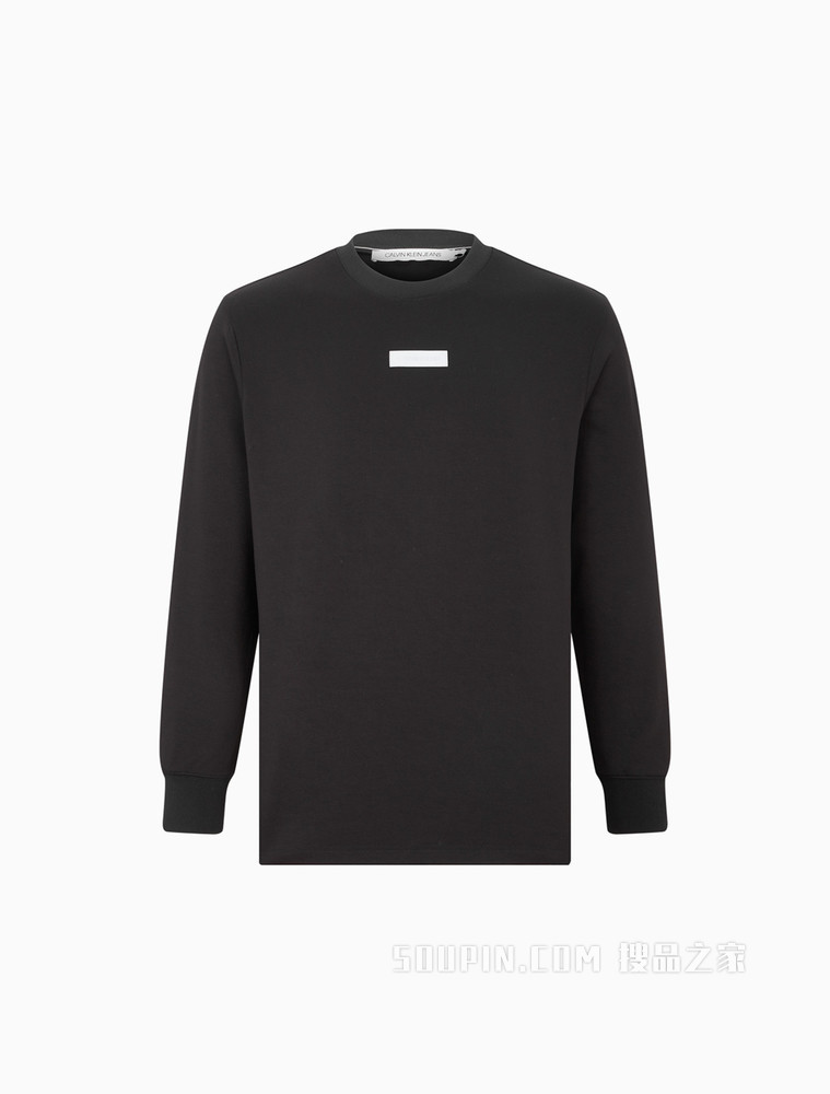 Calvin Klein 男女同款时尚休闲圆领LOGO印花卫衣J400151