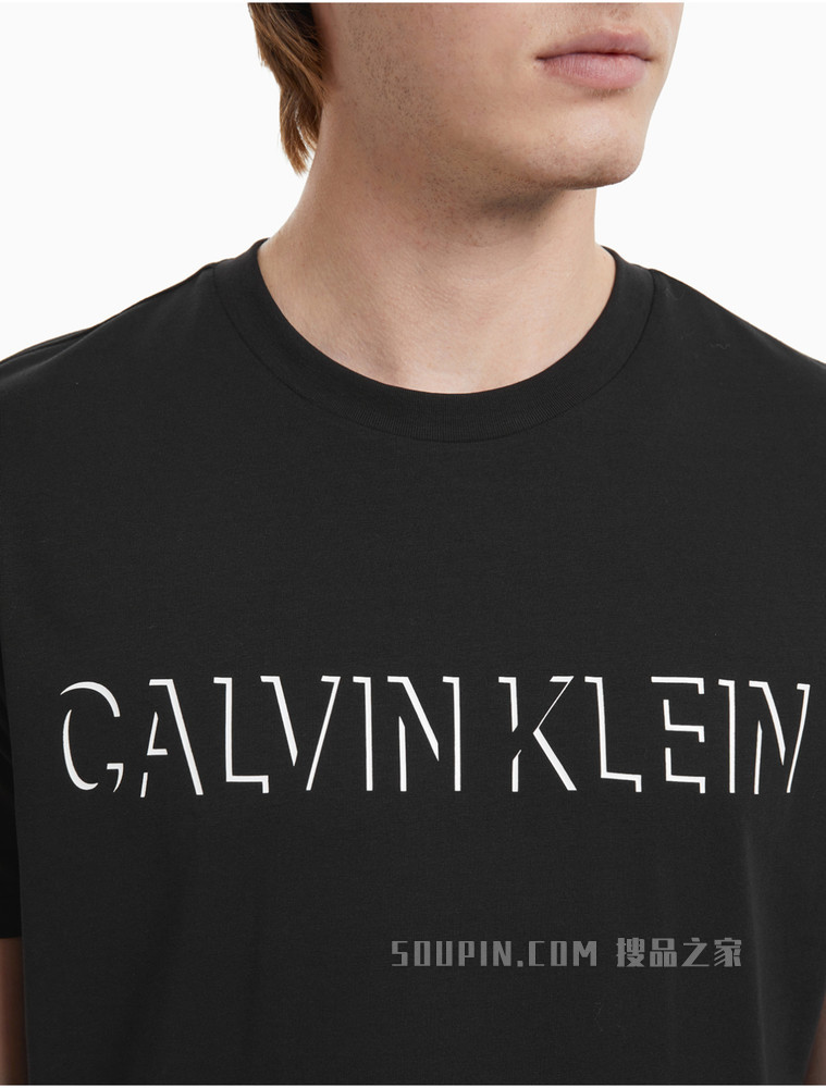 Calvin Klein男款潮流通勤时尚简约短袖T恤J319612