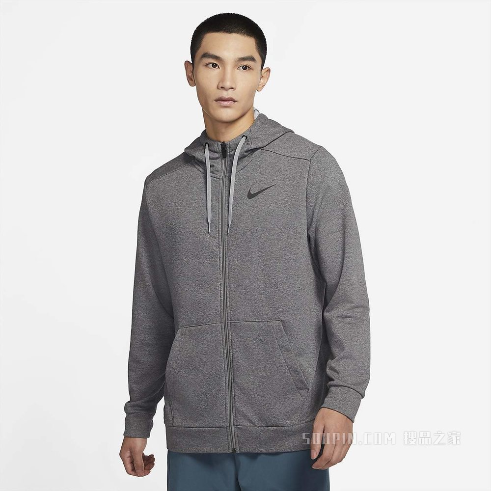 Nike Dri-FIT 男子全长拉链开襟训练连帽衫