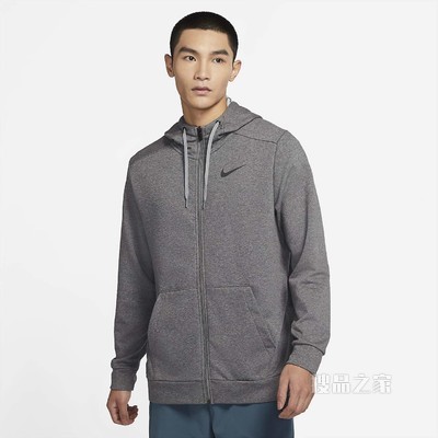 Nike Dri-FIT 男子全长拉链开襟训练连帽衫